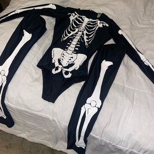 3 Piece skeleton sexy costume